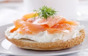 Bagel and Salmon Lox